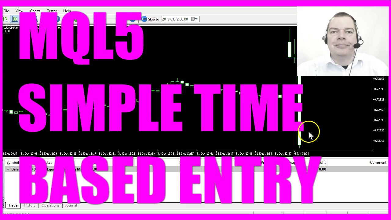 MQL5 TUTORIAL - SIMPLE TIME BASED ENTRY
