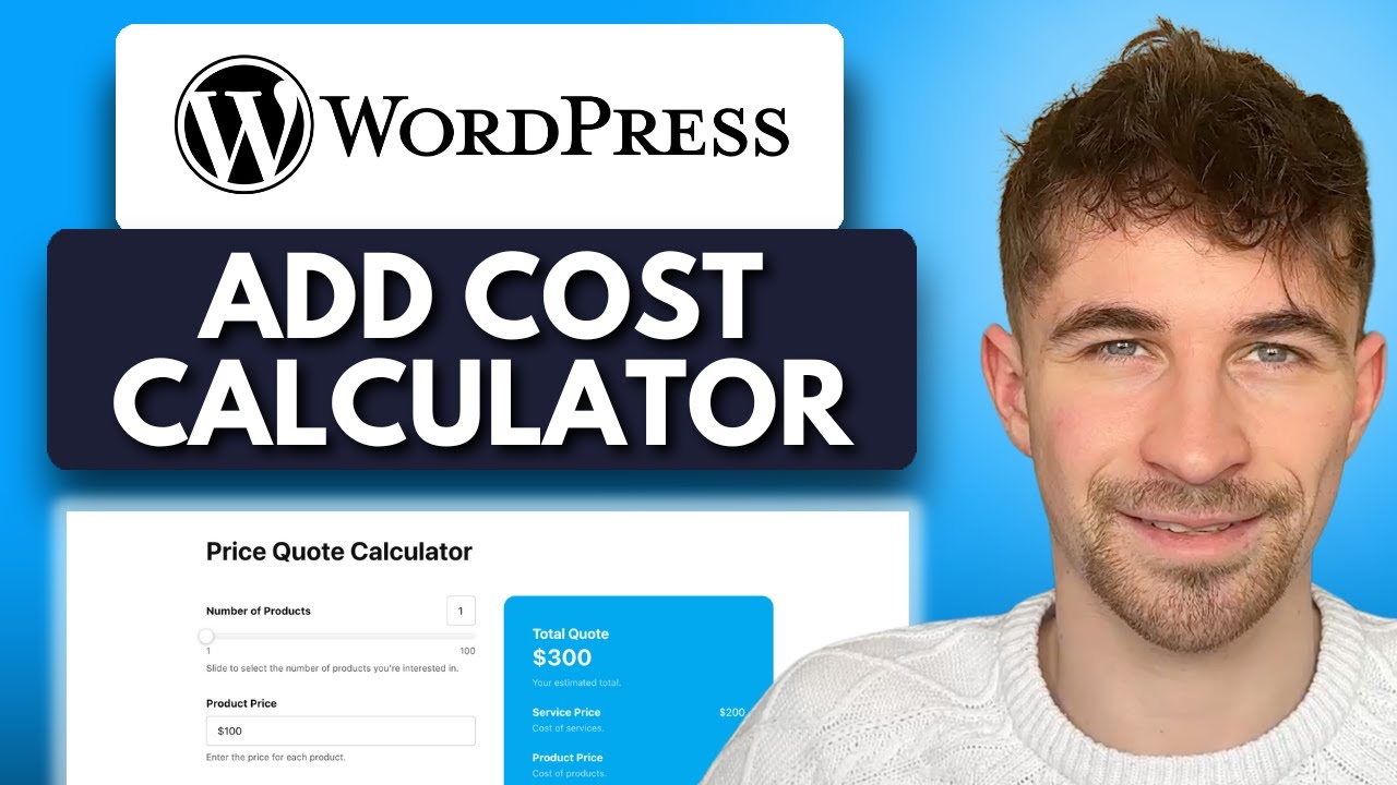 Как добавить калькулятор стоимости на свой сайт WordPress (2025)