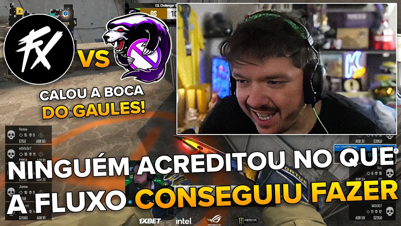 FLUXO CALA A BOA DO GAULES NO MEIO DA LIVE COM ESSE ROUND! | CORTES DO GAULES