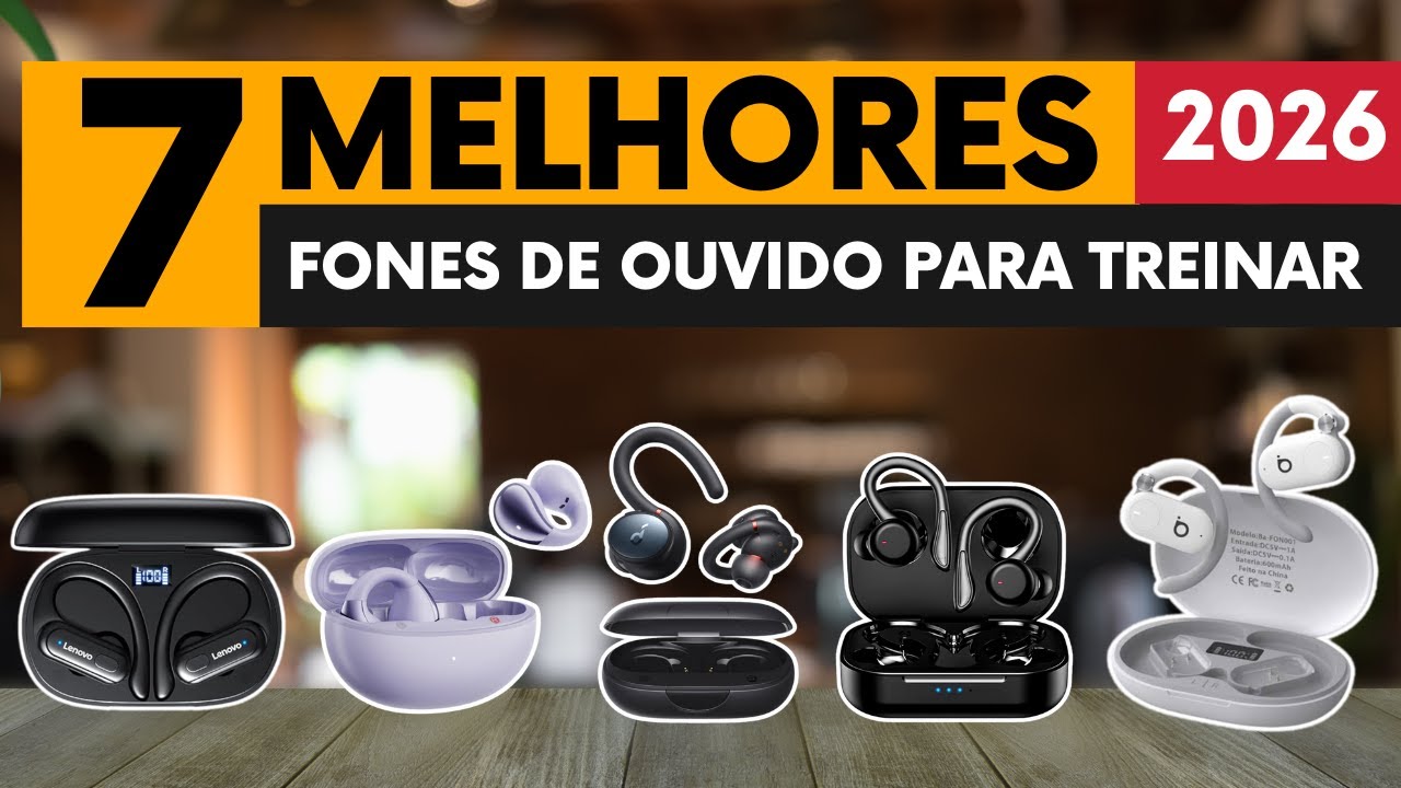 Melhores FONES DE OUVIDO para Treino em 2026 – Som Potente e Não Caem da Orelha!