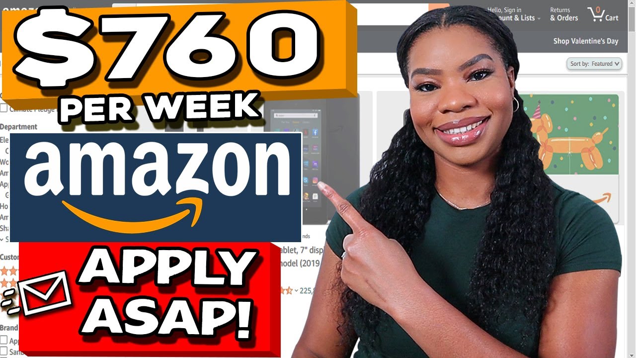 Amazon Customer Service Representative - Work from Home Jobs -  $760 per Week - Apply Now!