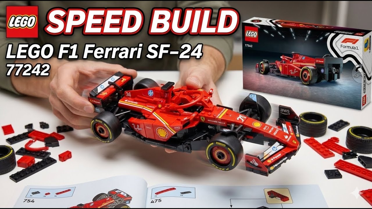 Lego 77242 Ferrari SF-24 F1 Speed Build