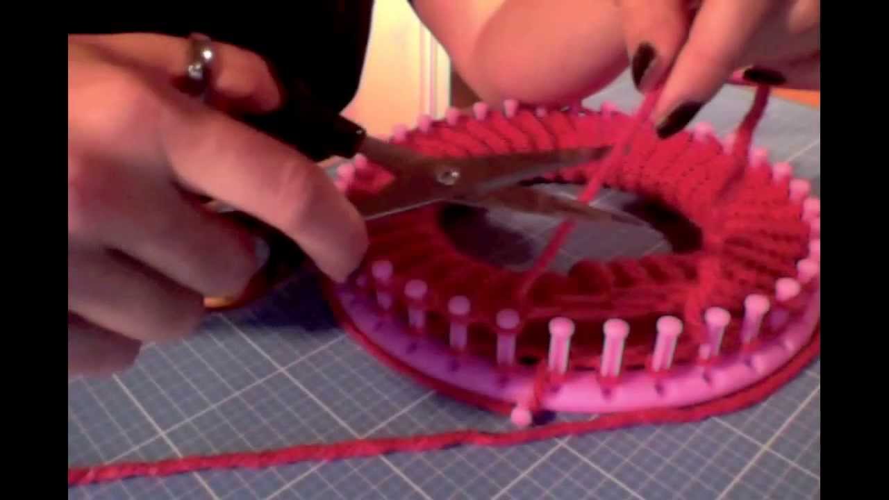 deutsche Anleitung für eine Mütze (oder Beanie) mit Knitting Loom bzw. Strickring
