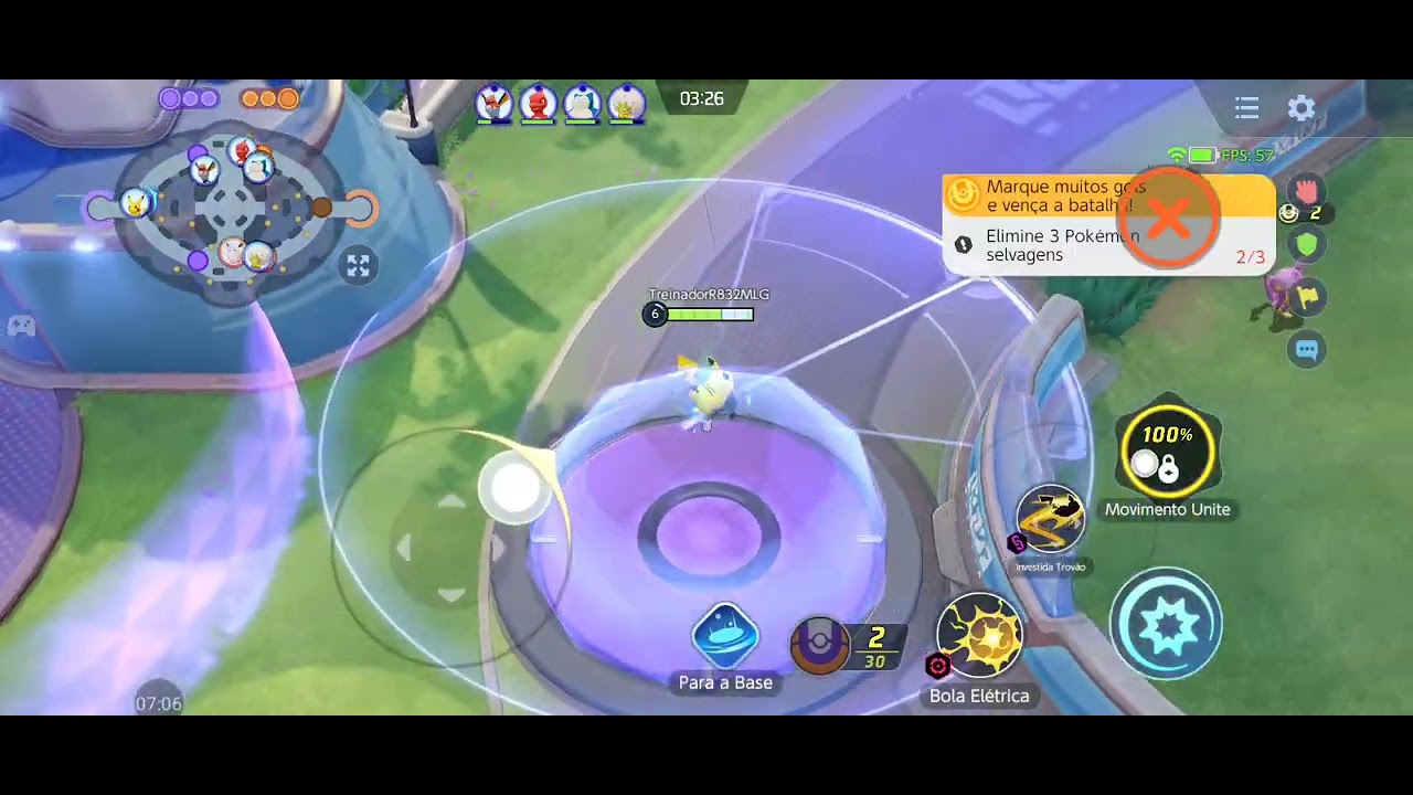 Eu jogando poquemon United até passar o meu irmão 