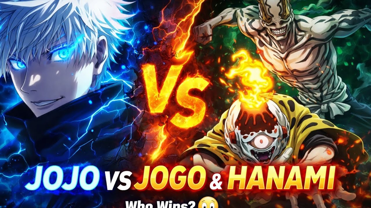 Jojo vs jogo and hanami jujutsu kaisan #jujustu #trending #jujustukaison3