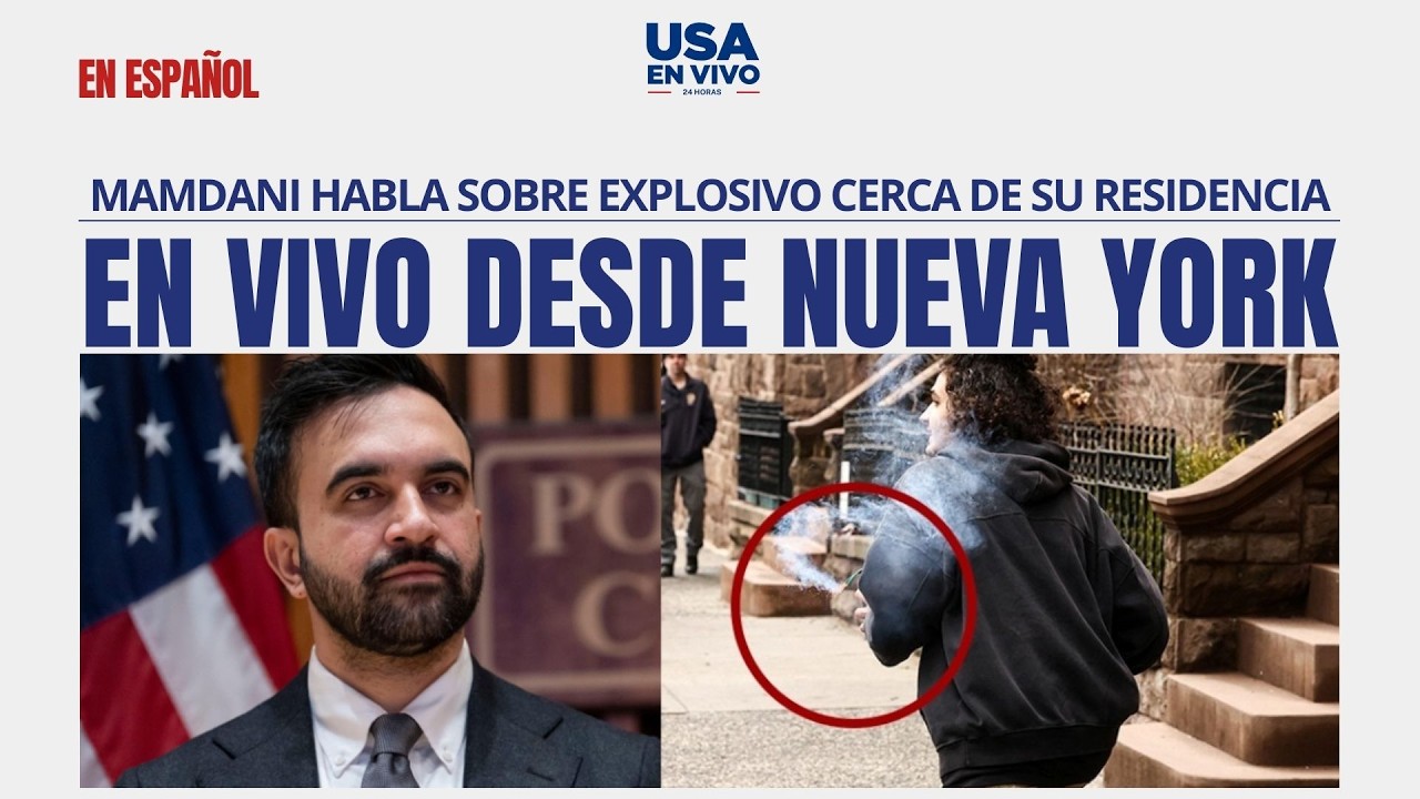 EN VIVO Zohran Mamdani conferencia de prensa tras lanzamiento de artefacto explosivo | USA EN VIVO 🔴