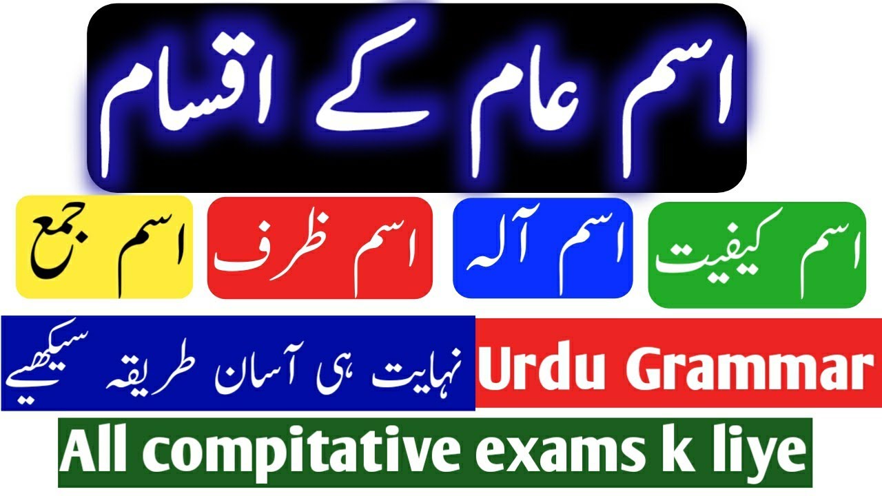 Isme Aam k Aqsaam|urdu grammar |Isme zaath,Isme kahefiyat,Isme zaraf,Isme jama,Isme Aala kise kahtey