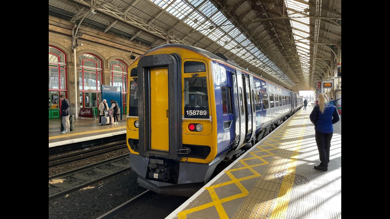 Northern 158 Trains - Blackpool South to Preston Rail Ride