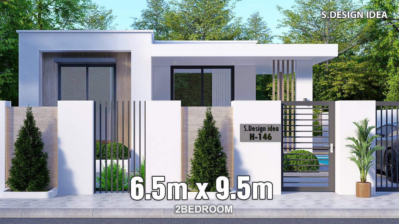 Modern House Design With The Most Amazing Pool View | 6.5 x 9.5 Meters
