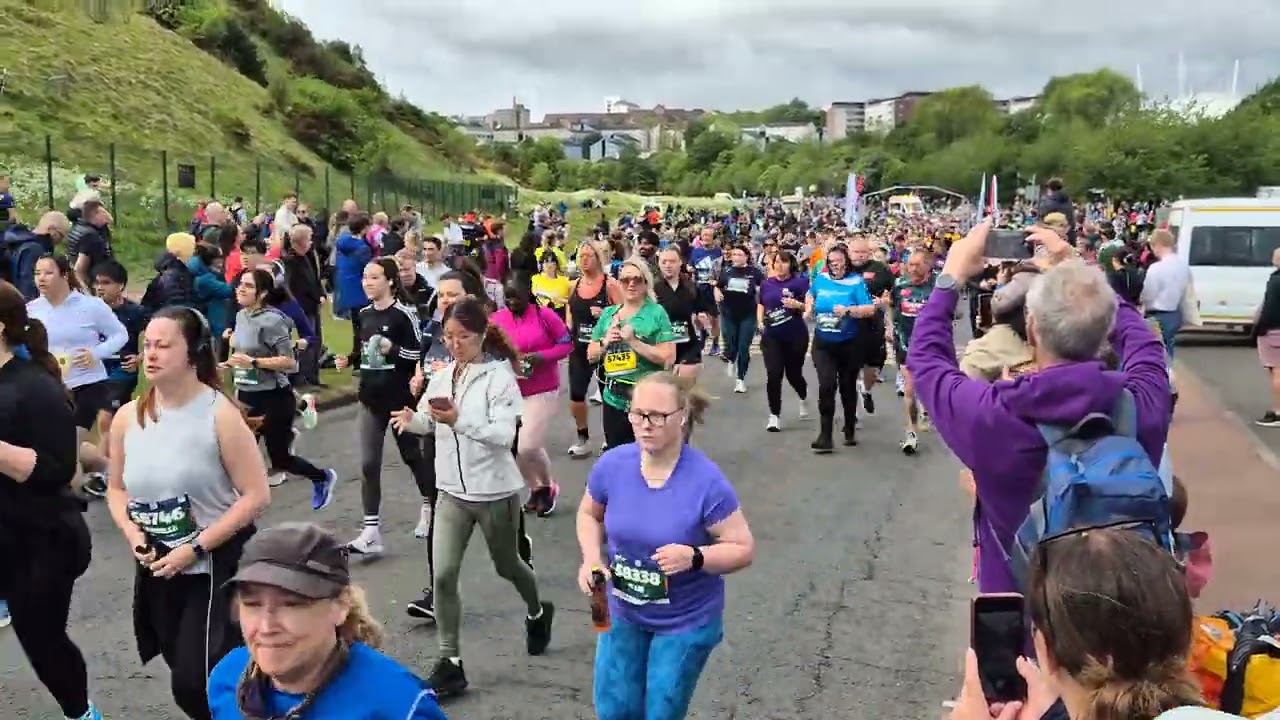 Start of the 5K race at the Edinburgh Marathon Festival (all runners) #emf2025