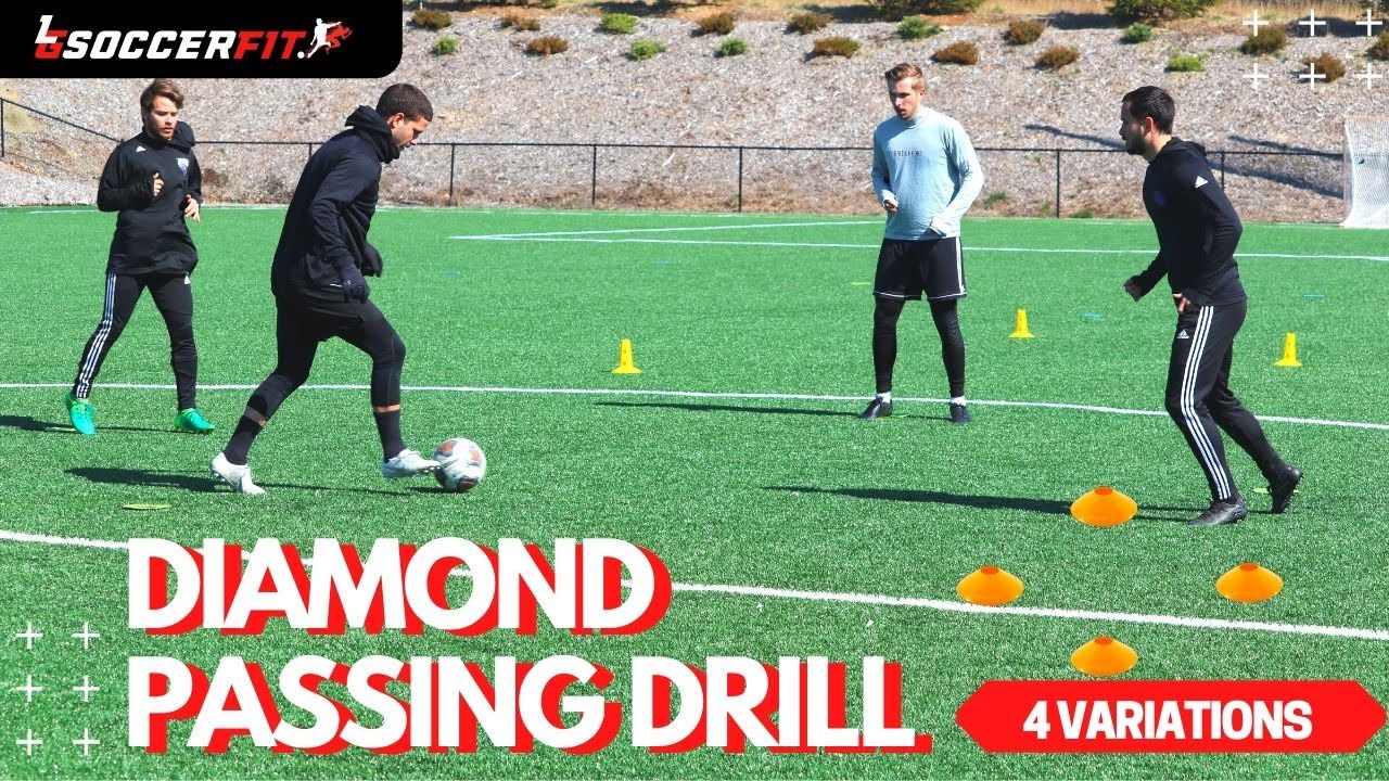 DIAMOND PASSING PATTERN SOCCER DRILLS | GREAT FOR WARM UPS