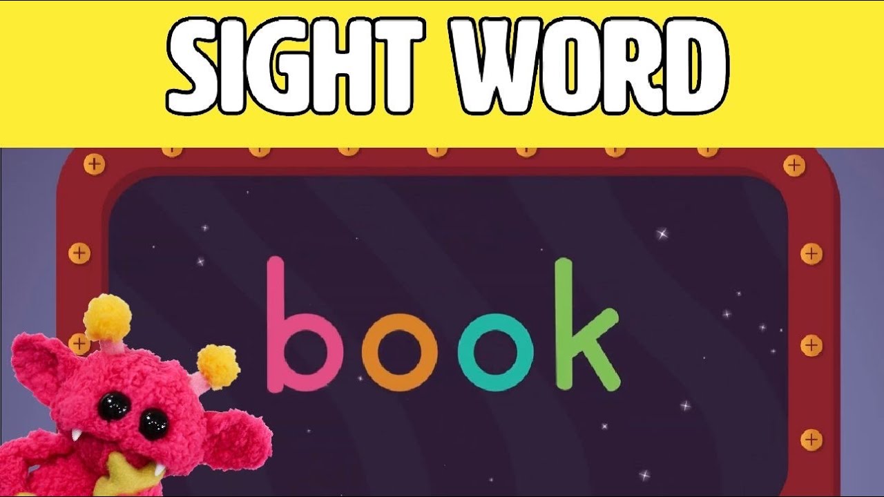 BOOK - Let's Learn the Sight Word BOOK with Hubble the Alien! | Nimalz Kidz! Songs and Fun!