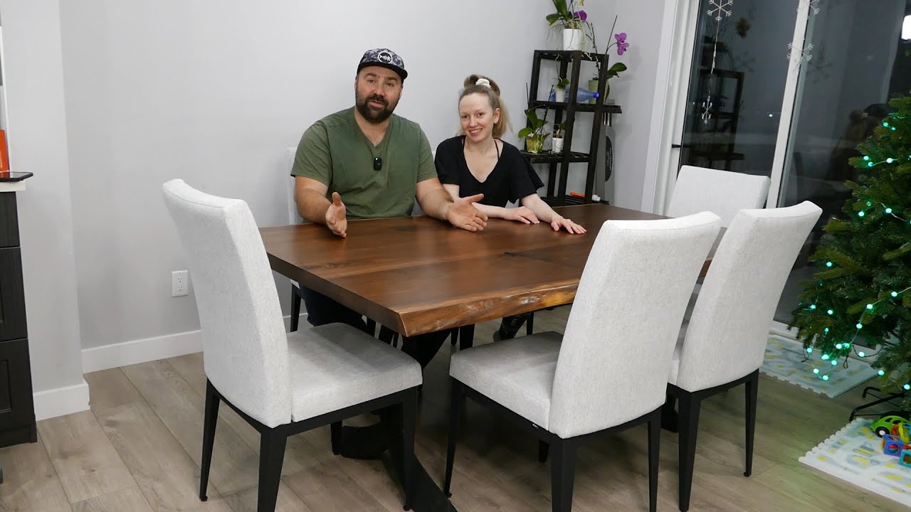 We built a Gorgeous Table from Walnut with Our Own Hands!
