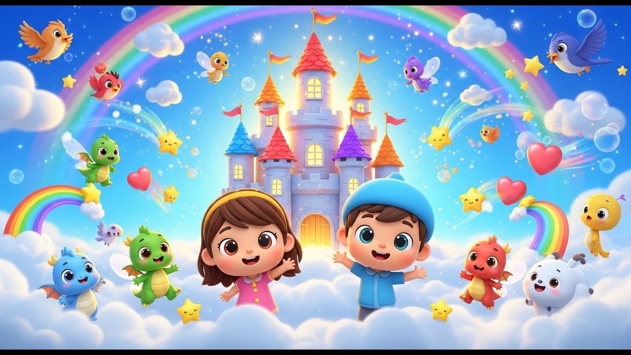 The Castle on the Cloud | Popular Nursery Rhyme For Kids | Sing Along With Kids