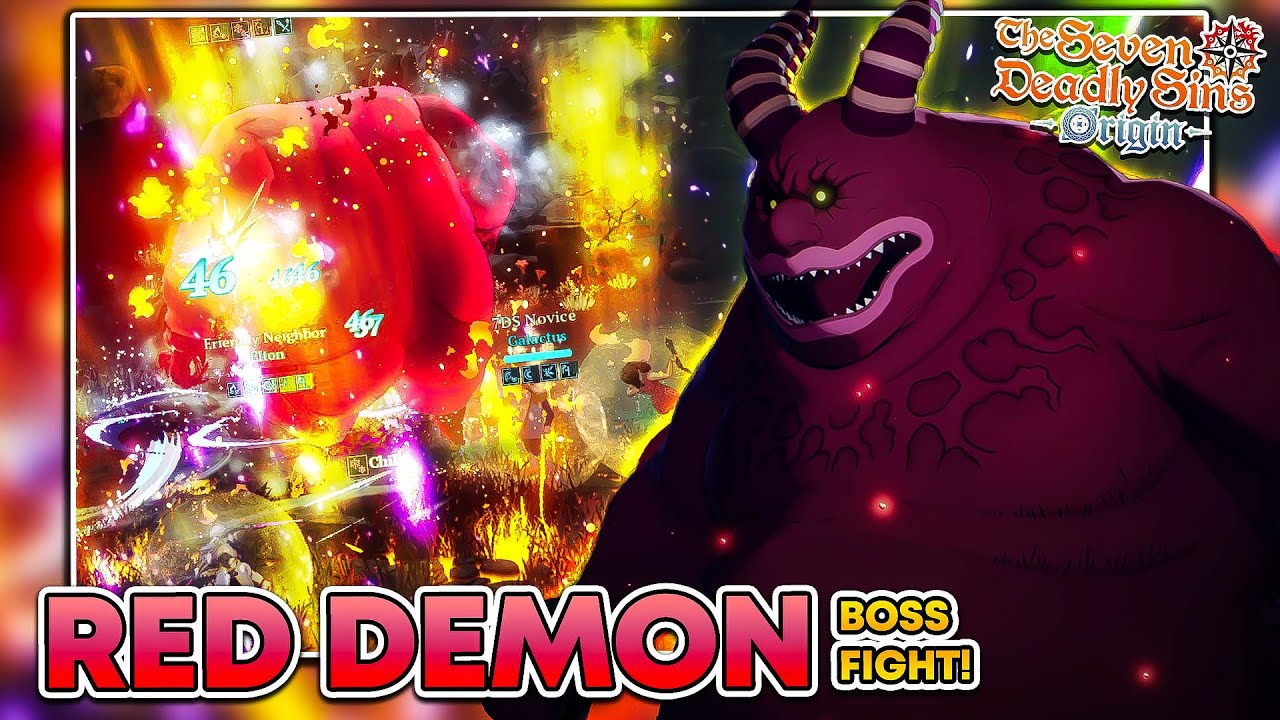 7DS X DARK SOULS?? *NEW* RED DEMON EVENT BOSS FIGHT!! EASY-NIGHTMARE! | 7DS: Origin Deutsch