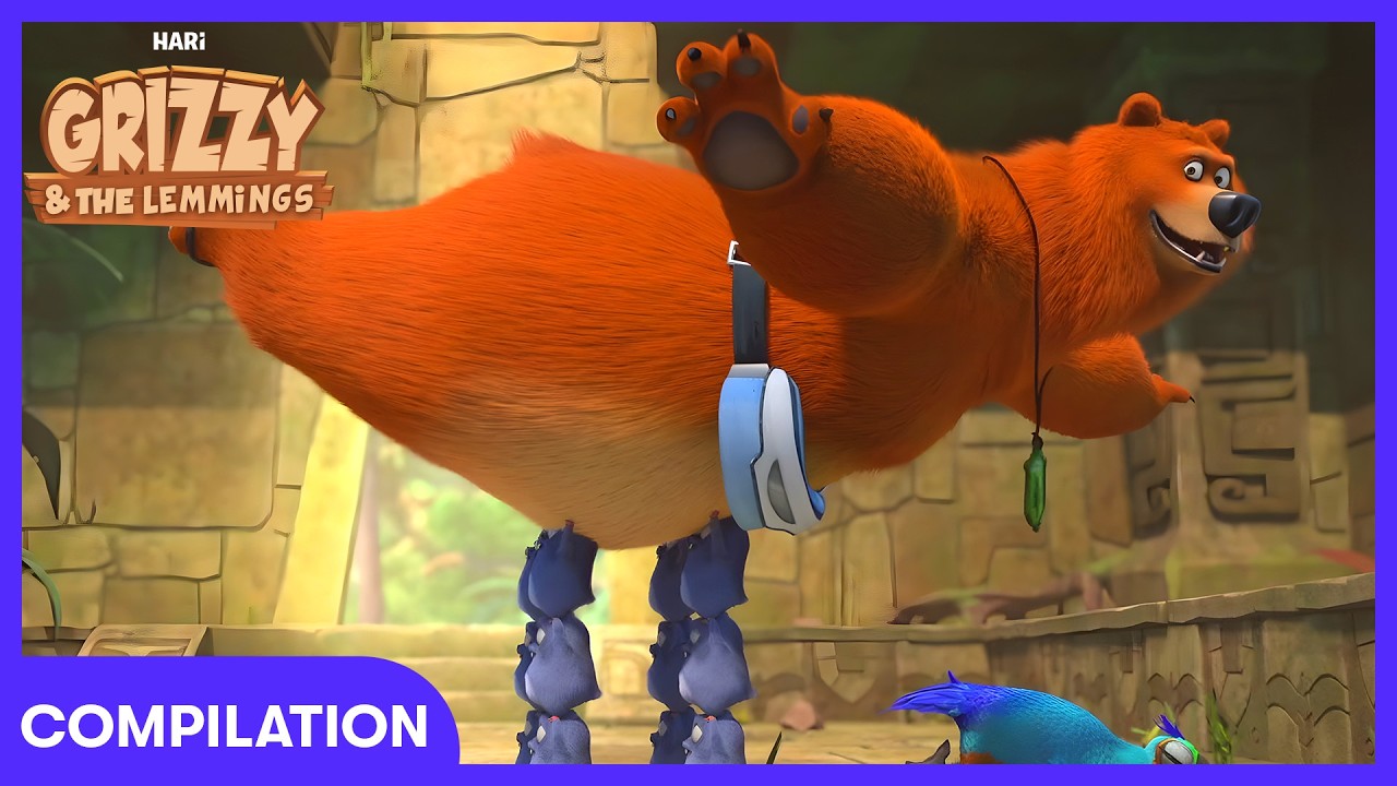 Гриззи умеет танцевать! (Время танцевать)! 🪩🎶🐻| Гриззи и лемминги | WildBrain Kids
