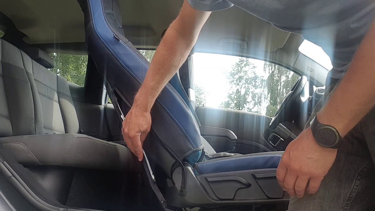 Custommade seat covers for BMW i3 - Part 2 - Installation