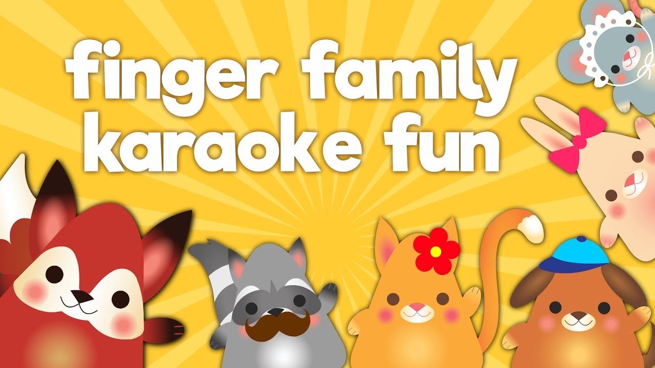 Tot Tails Karaoke Fun | Finger Family Childrens Nursery Rhyme Kid Songs