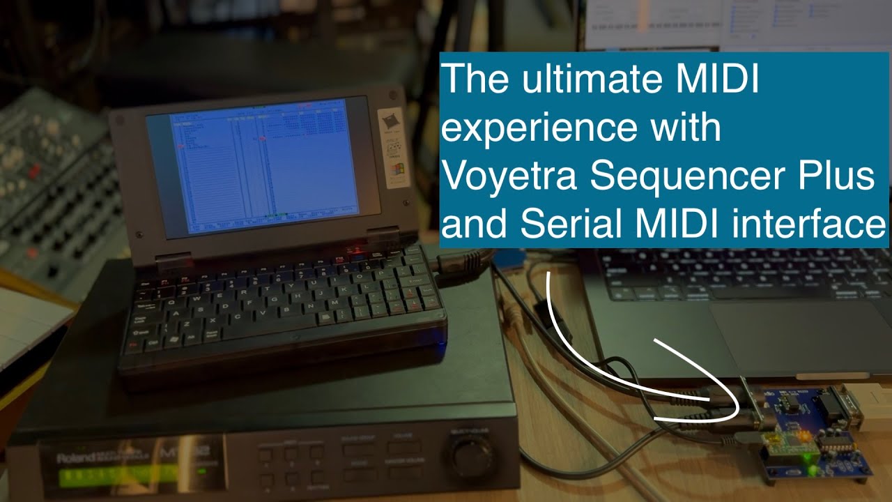 Voyetra Sequencer for DOS with MIDI-RS232 Interface