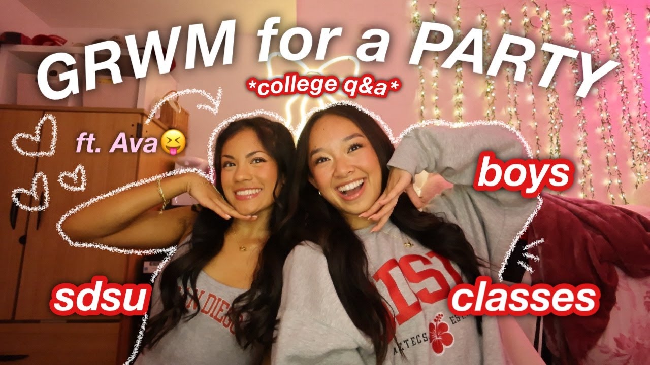 GRWM for a PARTY *college edition*