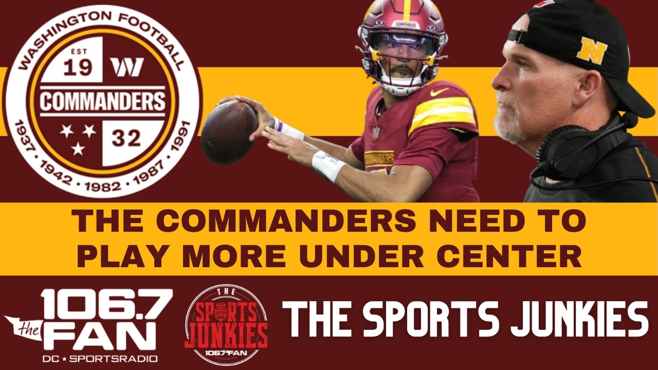Should the Commanders play more under center? | Sports Junkies