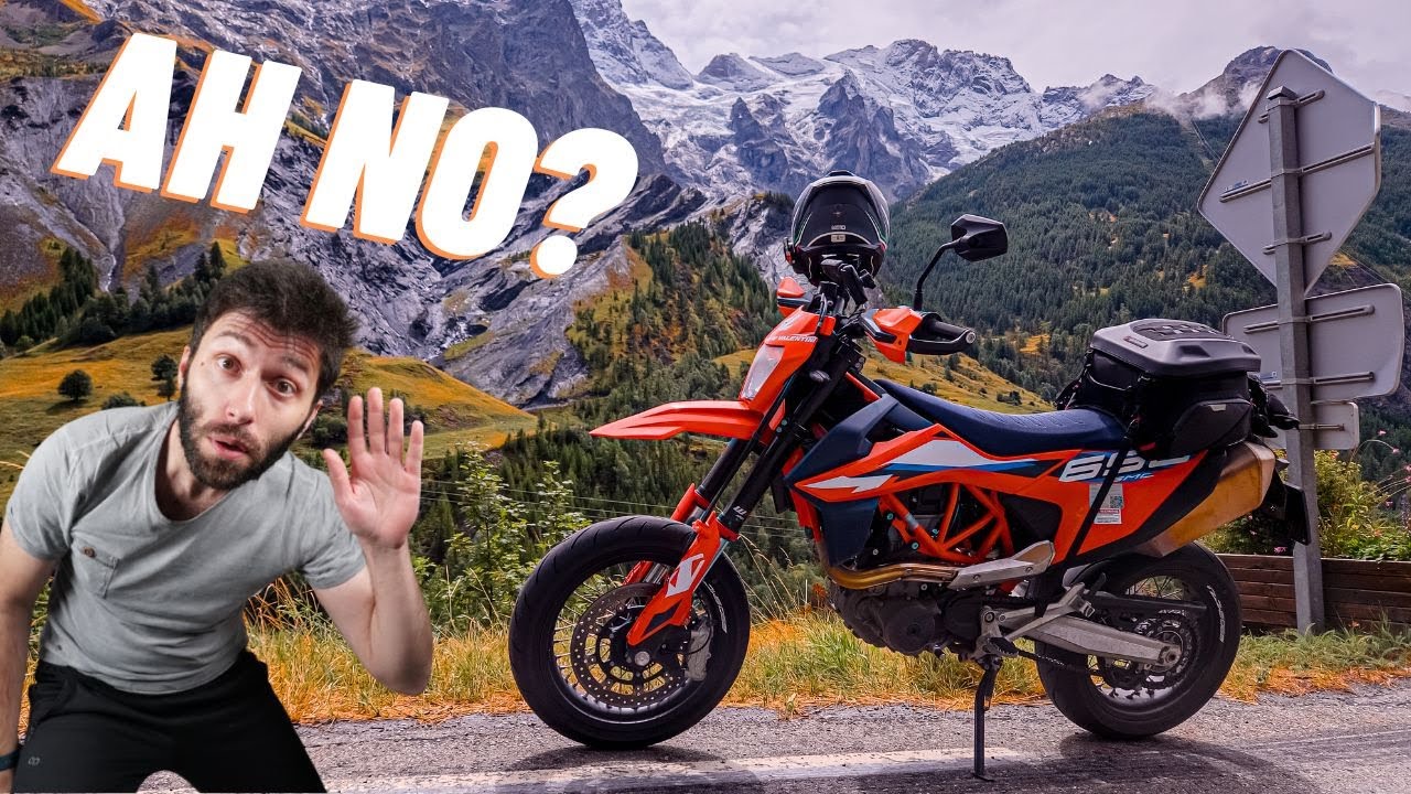 EH MA NON SI PUO' VIAGGIARE CON un SUPERMOTARD! - In ARDÈCHE con la KTM 690 SMC R