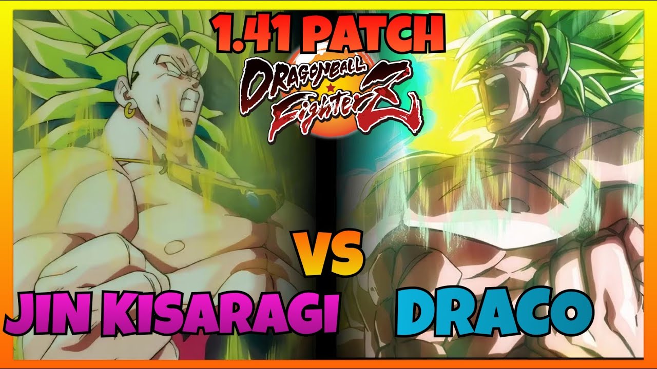 DBFZ 1.41 - JIN KISARAGI vs DRACO gameplays (Goku Black, Cooler, Z Broly vs Jiren, Baby 2, S Broly)