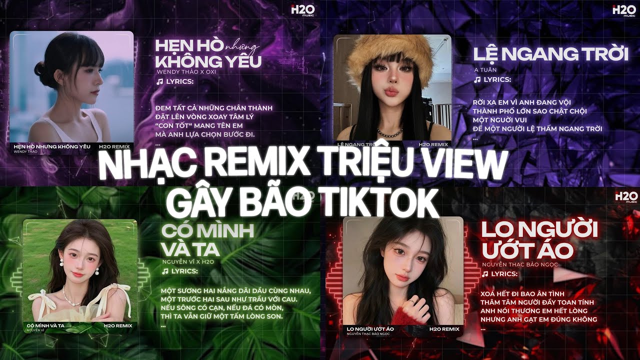 TOP 30 NHẠC REMIX GÂY BÃO TIKTOK 2025 | Hẹn Hò Nhưng Không Yêu, Lo Người Ướt Áo, Thiệp Hồng Sai Tên