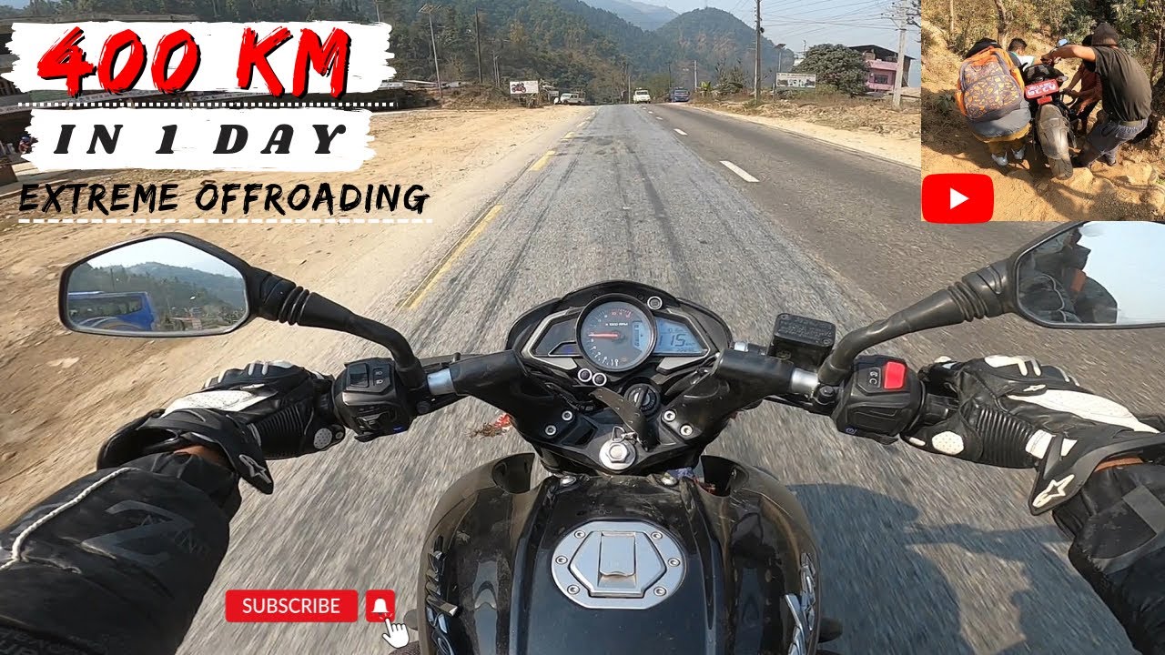 BIKE BOKERA LAGNU PARYO🤦!! 400Km IN 1 DAY ON NS200!! EXTREME OFFROADING!!