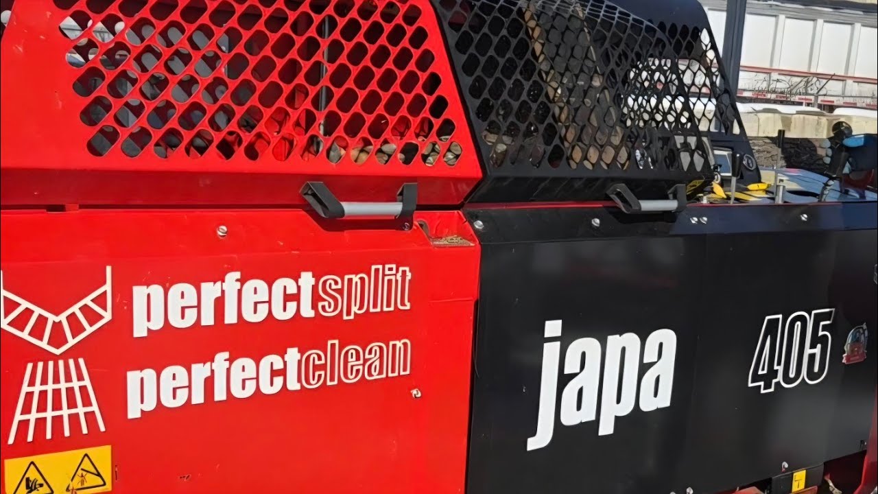 Запуск дровяного станка Japa 405 после долгой холодной зимы в Огайо.