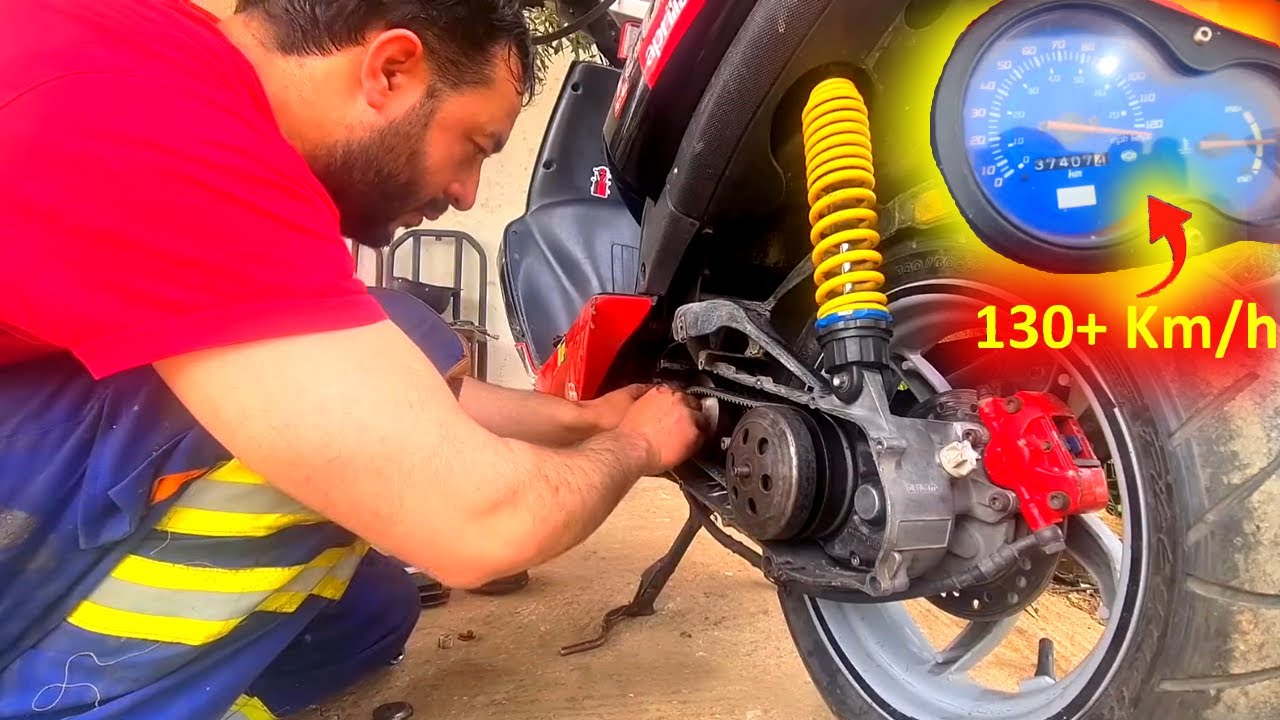 صلحت  هاد aprilia جاتنا  من مدينة سلا❤️ و لكن الكونتور هربني  🤣 ولات كاتفوت 130كم/س 😱