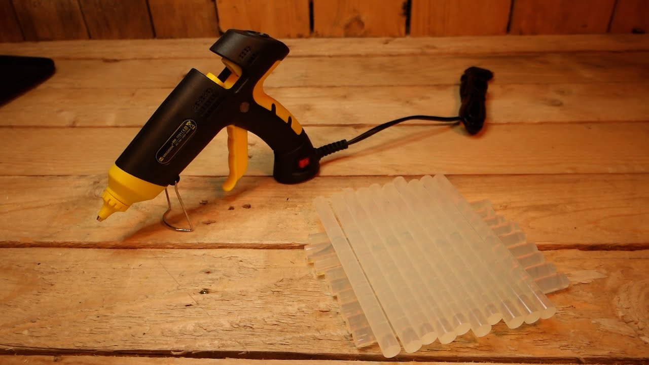 MKODDE Pistolet Colle Chaude 100W Trousse B&acirc;tons pisto colle 1
