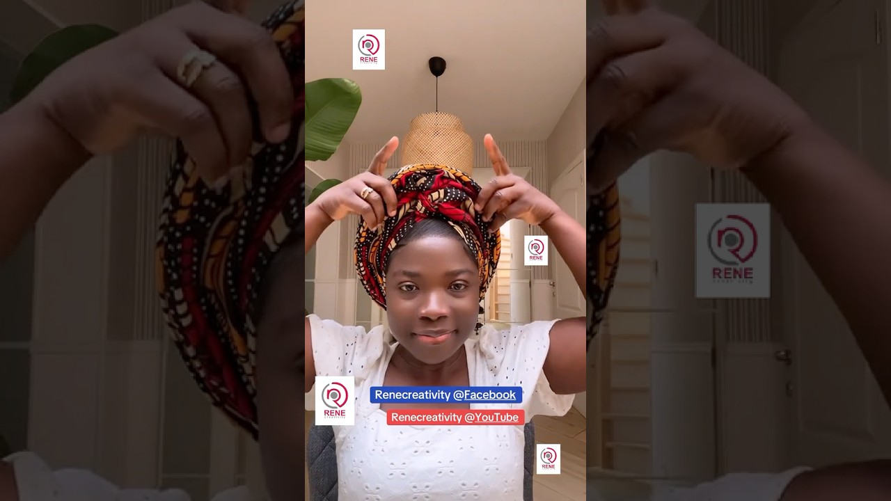Quick Ankara Headwrap Tutorial #ankara #scarf #headwrap #shorts
