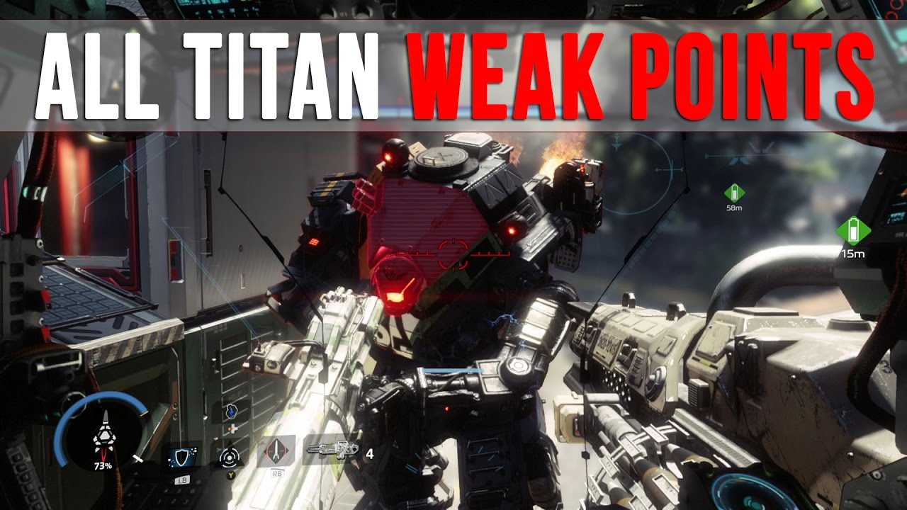 Titanfall 2: ALL TITAN WEAK POINTS EXPOSED