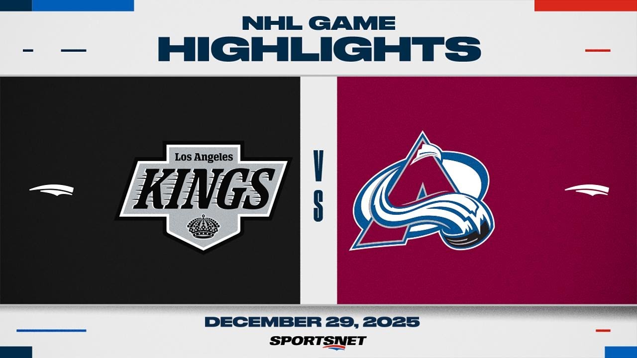 NHL Highlights | Kings vs. Avalanche - December 29, 2025