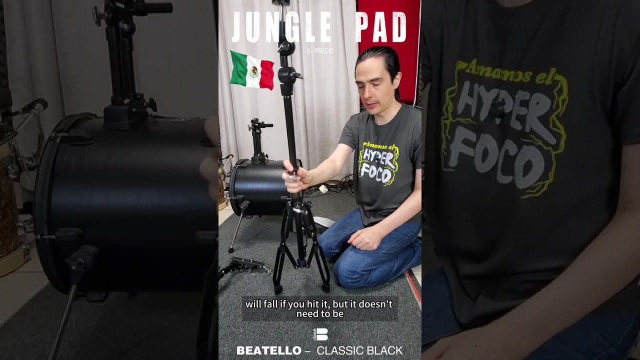 Ultra-portable and lightweight acoustic drum set#drums
