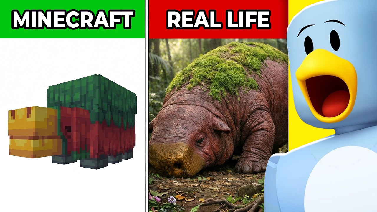 Minecraft против реальной жизни! (Блоки, предметы, мобы)