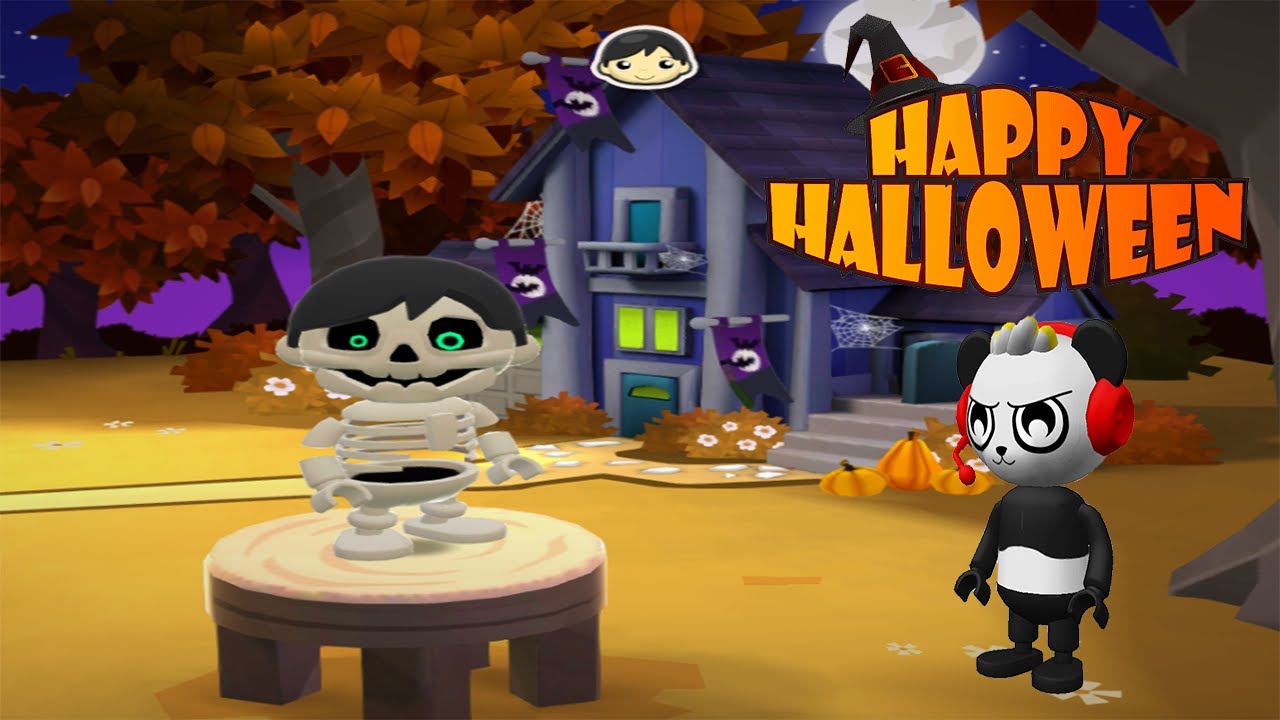 Tag with Ryan Halloween Update: Skele Ryan New Costume Unlocked All Characters All Vehicles Gameplay