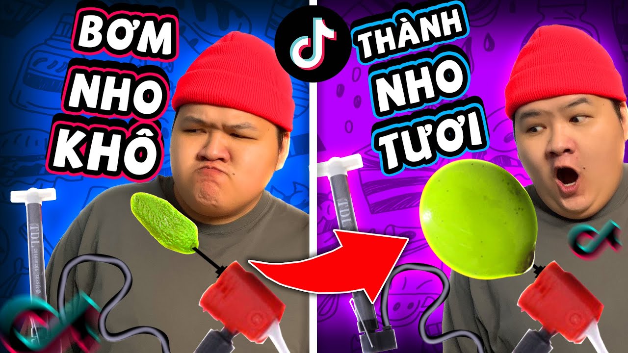 Bơm Nho Khổng Lồ Từ Nho Khô?? | Vạch Trần Video Tik Tok Triệu View Phần 32 | Mazk Phá Phách # 133