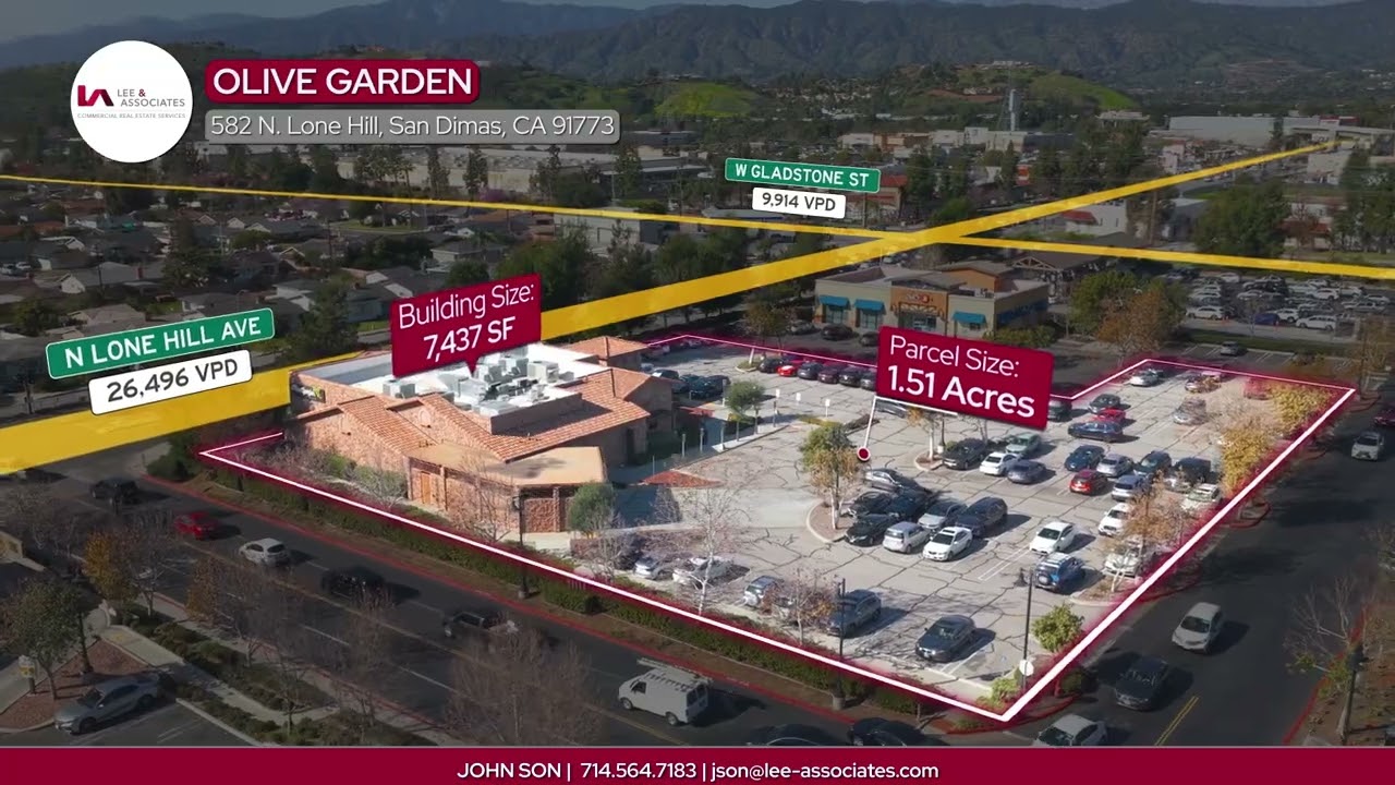 SINGLE TENANT ABSOLUTE NNN LEASE Investment Opportunity | 582 N Lone Hill Avenue, SAN DIMAS, CA