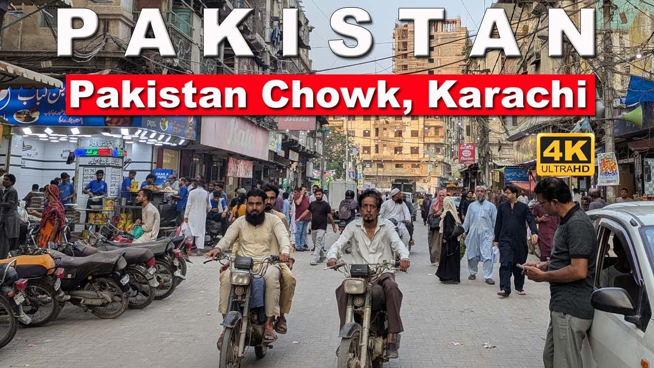 Pakistan Chowk Walking Tour | Karachi, Pakistan | Full Mooni Vlogs | 4K UHD