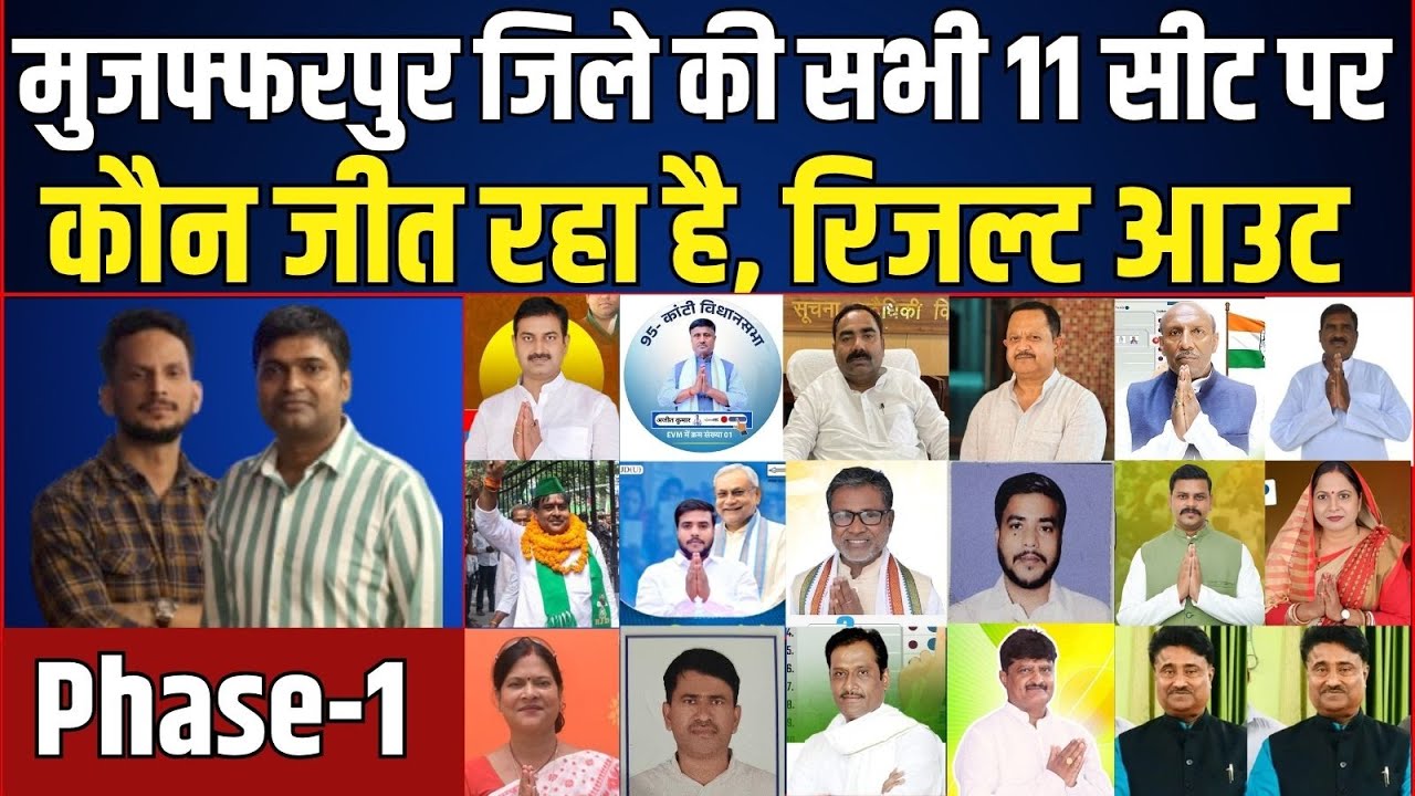Muzaffarpur, Sahebganj, Paru, Baruraj, Kanti, Kurhani, Sakra, Bochaha, Minapur, Orai, Ghaighat Seat