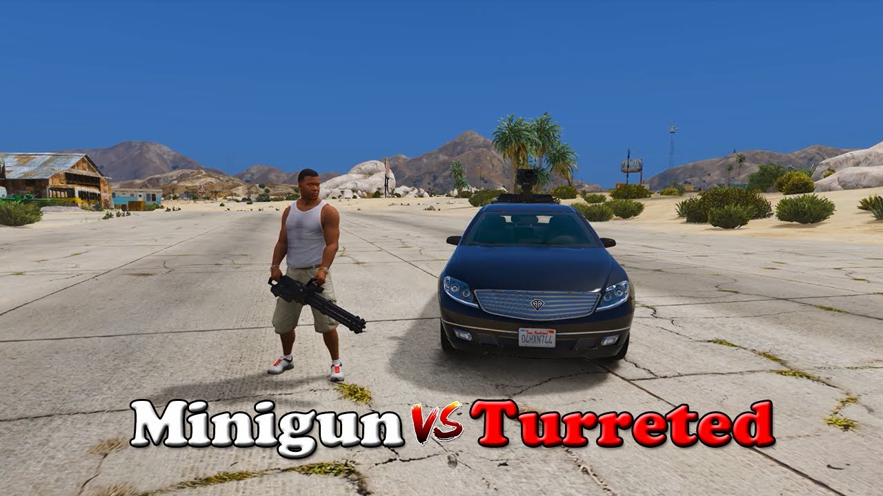 GTA V | Minigun vs. Turreted Limo