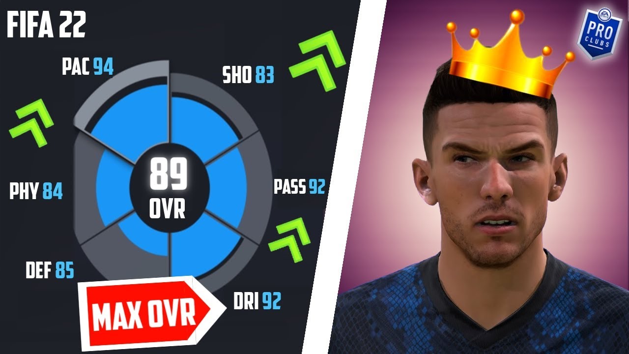 FIFA 22 PRO CLUBS - THE BEST MAX 89 RATED WIDE MIDFIELDER BUILD (TIPS/TRICKS)