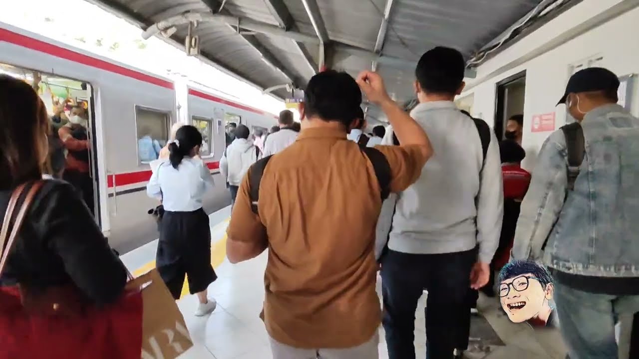 Transit Manggarai Station To  Sudirman Station During Rush Hour 4K