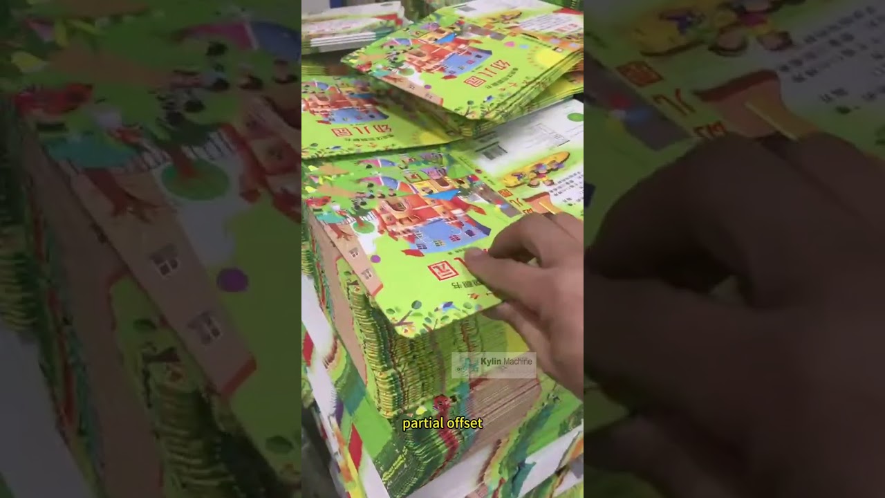 Partial offset glue machine for hard cover/boards book/child book/photobook