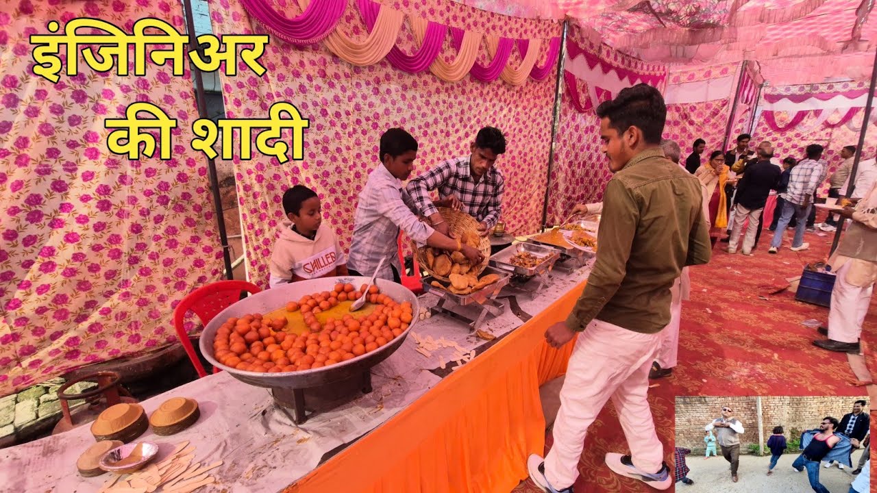 बरातियों का सुपर डांस || village weedding food & eating || vijay ki shadi vlog mundent 