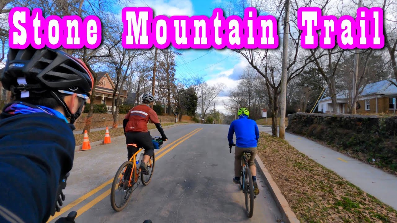 Japanese Cyclist bikes the Stone Mountain Trail in Atlanta, Georgia!