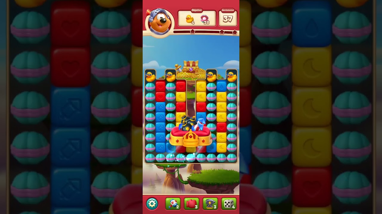Toon Blast, hoy avancé un poquito. 