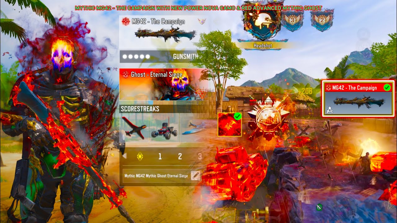 Mythic MG42 dominates the BATTLEFIELD with Power Nova Camo & Mythic Ghost by destroying all in CODM🪖